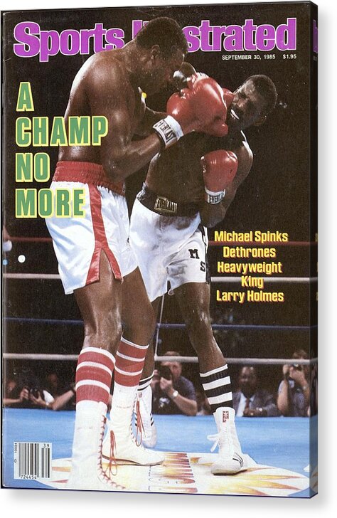 Magazine Cover Acrylic Print featuring the photograph Michael Spinks, 1985 Ibf Heavyweight Title Sports Illustrated Cover by Sports Illustrated