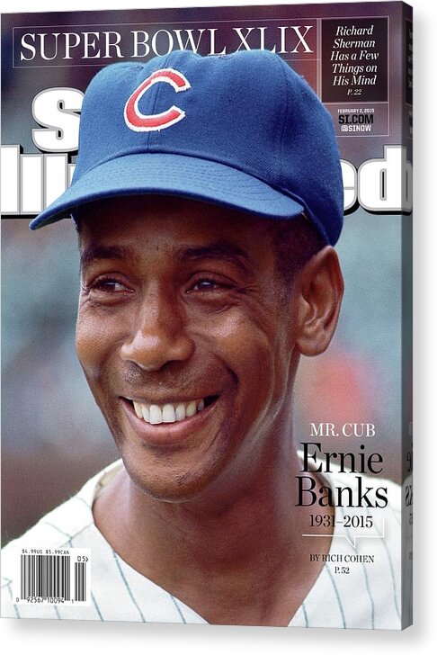 St. Louis Cardinals Acrylic Print featuring the photograph Mr. Cub Ernie Banks 1931 - 2015 Sports Illustrated Cover by Sports Illustrated