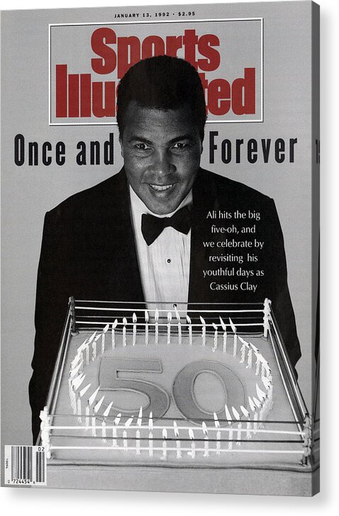 Magazine Cover Acrylic Print featuring the photograph Muhammad Ali, 50th Birthday Celebration Sports Illustrated Cover by Sports Illustrated