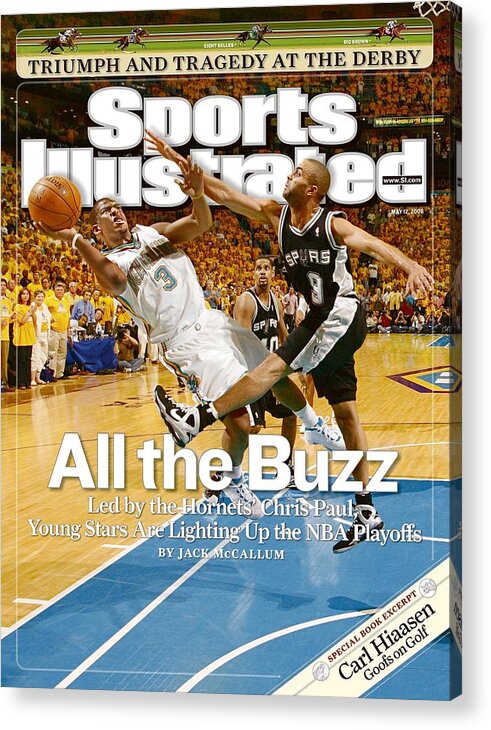 Magazine Cover Acrylic Print featuring the photograph New Orleans Hornets Chris Paul, 2008 Nba Western Conference Sports Illustrated Cover by Sports Illustrated