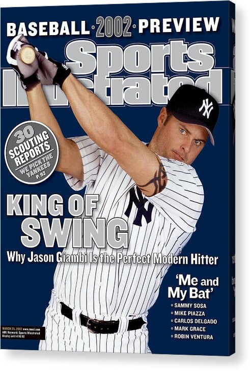 Magazine Cover Acrylic Print featuring the photograph New York Yankees Jason Giambi Sports Illustrated Cover by Sports Illustrated