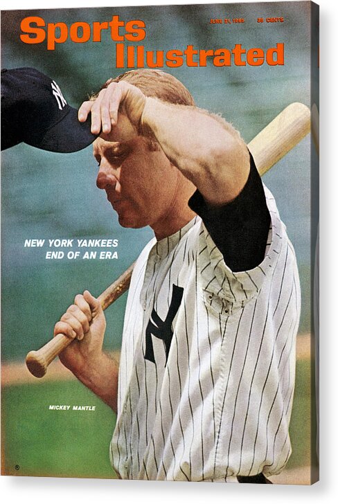 Magazine Cover Acrylic Print featuring the photograph New York Yankees Mickey Mantle Sports Illustrated Cover by Sports Illustrated