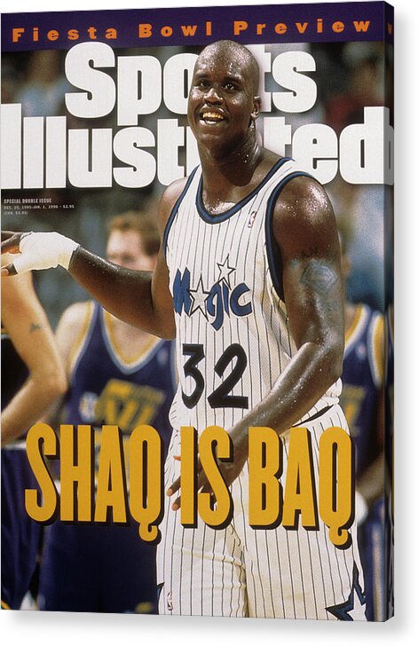 Magazine Cover Acrylic Print featuring the photograph Orlando Magic Shaquille Oneal... Sports Illustrated Cover by Sports Illustrated