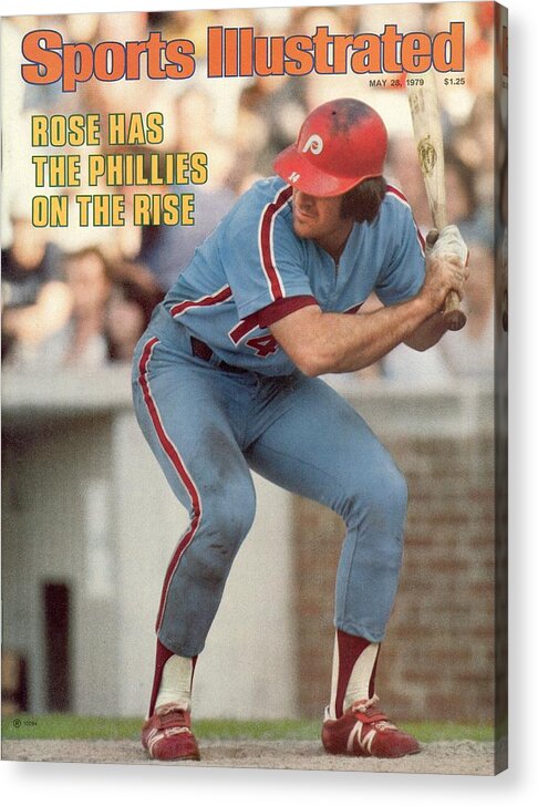 Magazine Cover Acrylic Print featuring the photograph Philadelphia Phillies Pete Rose... Sports Illustrated Cover by Sports Illustrated