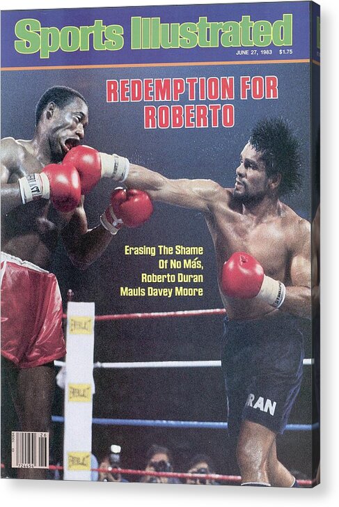 1980-1989 Acrylic Print featuring the photograph Roberto Duran, 1983 Wba Middleweight Title Sports Illustrated Cover by Sports Illustrated
