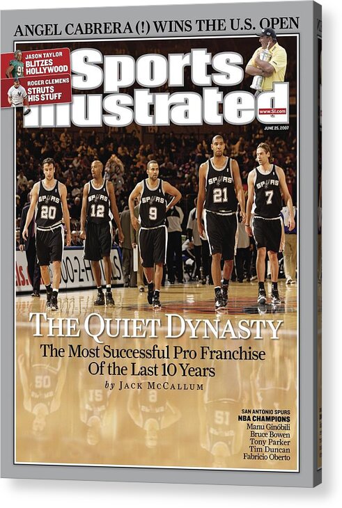 Magazine Cover Acrylic Print featuring the photograph San Antonio Spurs Sports Illustrated Cover by Sports Illustrated