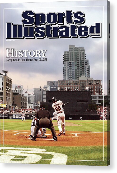 Magazine Cover Acrylic Print featuring the photograph San Francisco Giants Barry Bonds... Sports Illustrated Cover by Sports Illustrated
