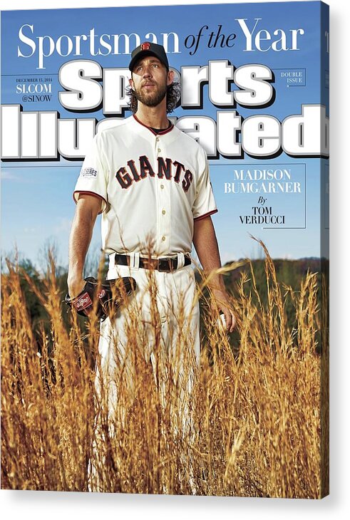 Magazine Cover Acrylic Print featuring the photograph San Francisco Giants Madison Bumgarner, 2014 Sportsman Of Sports Illustrated Cover by Sports Illustrated