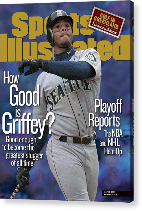 Magazine Cover Acrylic Print featuring the photograph Seattle Mariners Ken Griffey Jr... Sports Illustrated Cover by Sports Illustrated