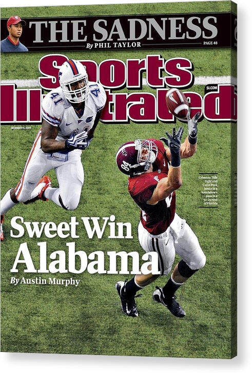 Magazine Cover Acrylic Print featuring the photograph Sec Championship - Alabama V Florida Sports Illustrated Cover by Sports Illustrated