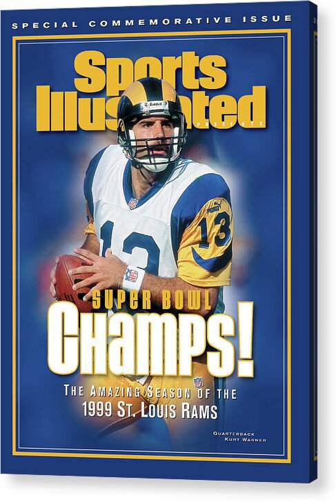 Nissan Stadium Acrylic Print featuring the photograph St. Louis Rams Qb Kurt Warner, Super Bowl Xxxiv Champions Sports Illustrated Cover by Sports Illustrated