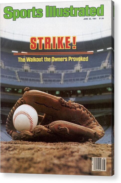 1980-1989 Acrylic Print featuring the photograph Strike The Walkout The Owners Provoked Sports Illustrated Cover by Sports Illustrated