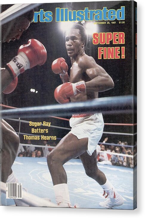 1980-1989 Acrylic Print featuring the photograph Sugar Ray Leonard, 1981 Wbcwba Welterweight Title Sports Illustrated Cover by Sports Illustrated