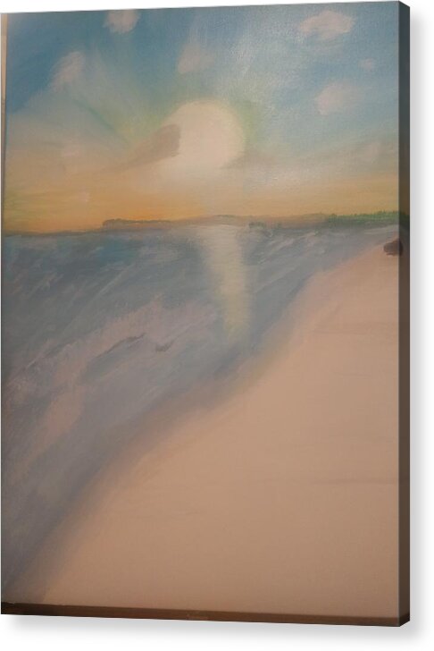 Sunshine Acrylic Print featuring the painting Sunny Day by April Clay