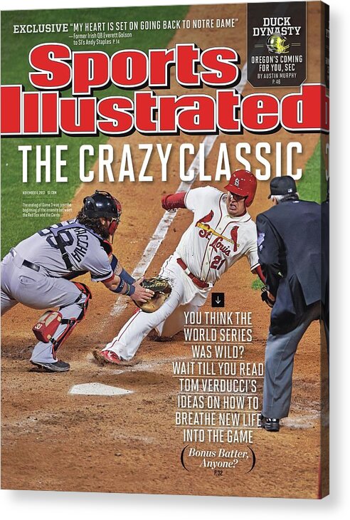 St. Louis Cardinals Acrylic Print featuring the photograph The Crazy Classic Sports Illustrated Cover by Sports Illustrated