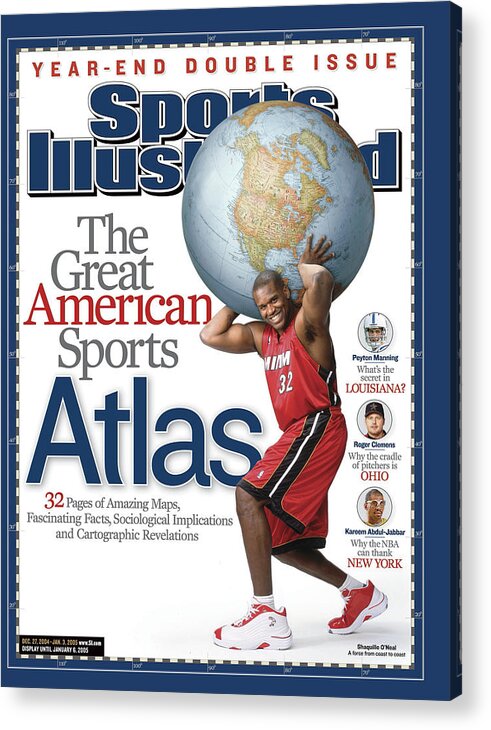 Magazine Cover Acrylic Print featuring the photograph The Great American Sports Atlas Sports Illustrated Cover by Sports Illustrated