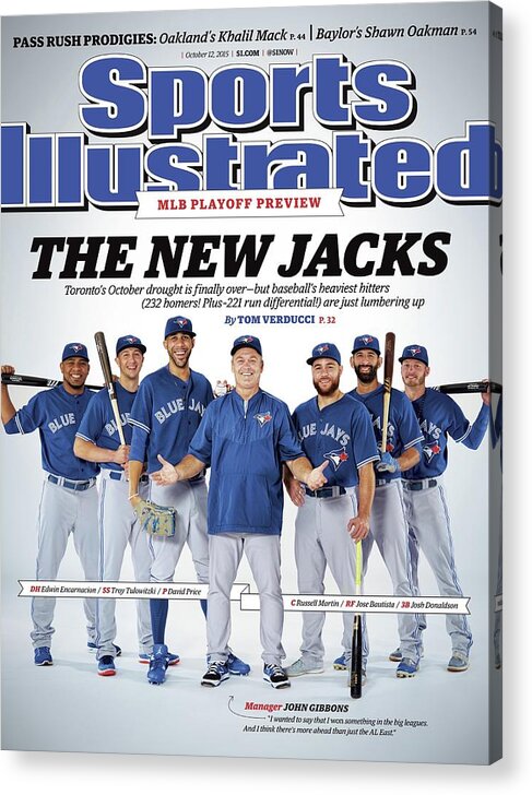 Magazine Cover Acrylic Print featuring the photograph The New Jacks 2015 Mlb Playoff Preview Sports Illustrated Cover by Sports Illustrated