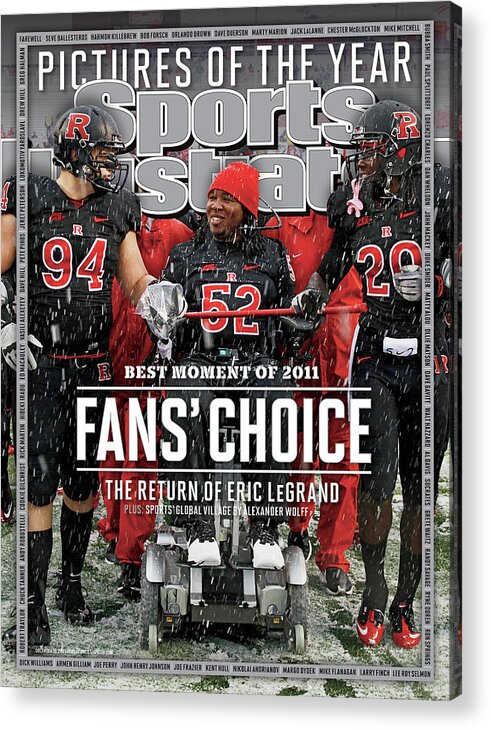 Magazine Cover Acrylic Print featuring the photograph The Return Of Eric Legrand, Fans Choice Best Moment Of 2011 Sports Illustrated Cover by Sports Illustrated