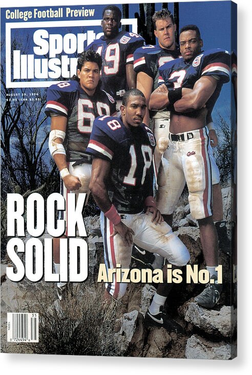 Season Acrylic Print featuring the photograph University Of Arizona, 1994 College Football Preview Issue Sports Illustrated Cover by Sports Illustrated
