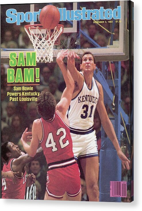 Magazine Cover Acrylic Print featuring the photograph University Of Kentucky Sam Bowie Sports Illustrated Cover by Sports Illustrated
