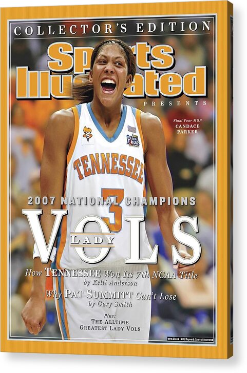 Sports Illustrated Acrylic Print featuring the photograph University Of Tennessee Candace Parker, 2007 Ncaa National Sports Illustrated Cover by Sports Illustrated