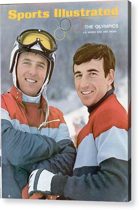 Magazine Cover Acrylic Print featuring the photograph Usa Billy Kidd And Jim Huega, Olympic Skiing Sports Illustrated Cover by Sports Illustrated