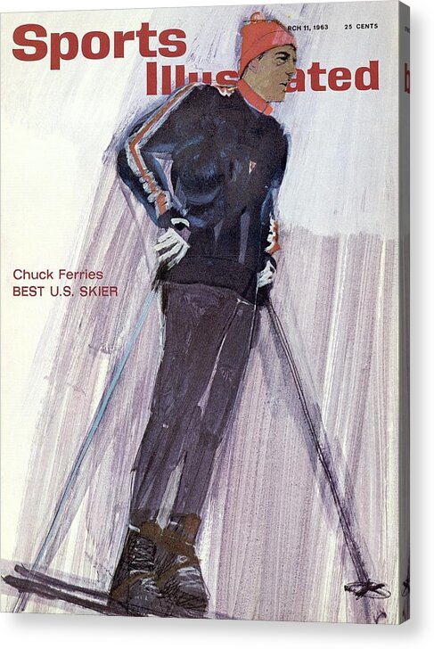 Magazine Cover Acrylic Print featuring the photograph Usa Chuck Ferries, Skiing Sports Illustrated Cover by Sports Illustrated