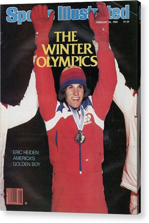 Magazine Cover Acrylic Print featuring the photograph Usa Eric Heiden, 1980 Winter Olympics Sports Illustrated Cover by Sports Illustrated