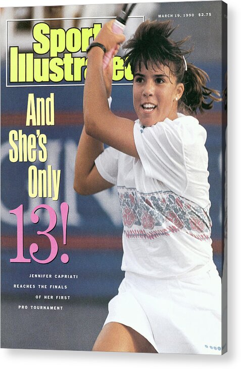 Tennis Acrylic Print featuring the photograph Usa Jennifer Capriati, 1990 Virginia Slims Of Florida Sports Illustrated Cover by Sports Illustrated