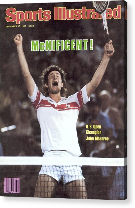 1980-1989 Acrylic Print featuring the photograph Usa John Mcenroe, 1980 Us Open Sports Illustrated Cover by Sports Illustrated