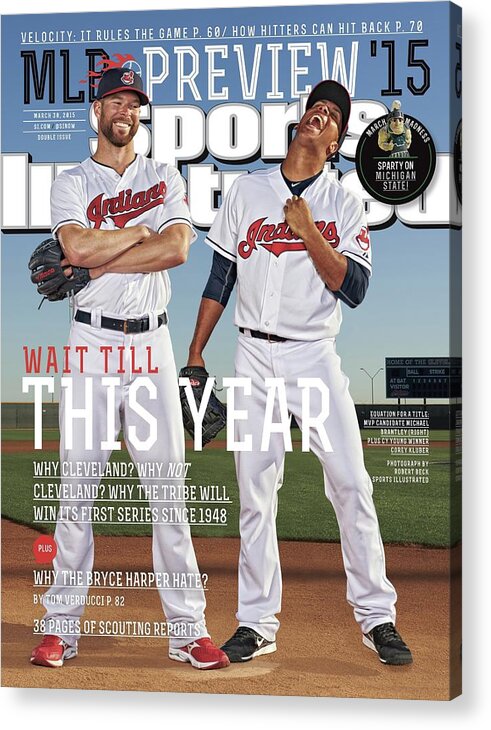 Magazine Cover Acrylic Print featuring the photograph Wait Till This Year 2015 Mlb Baseball Preview Issue Sports Illustrated Cover by Sports Illustrated