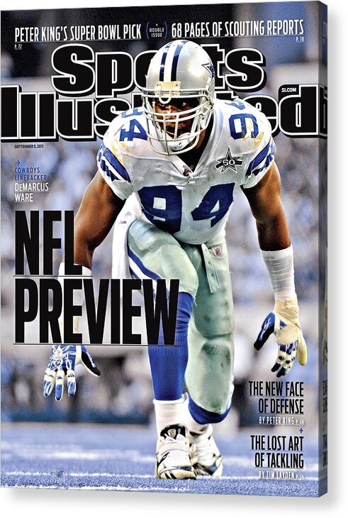 Magazine Cover Acrylic Print featuring the photograph Washington Redskins V Dallas Cowboys Sports Illustrated Cover by Sports Illustrated