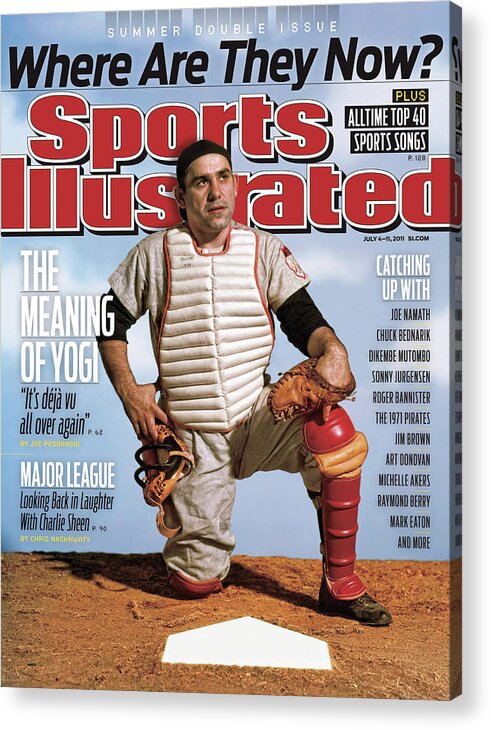 Magazine Cover Acrylic Print featuring the photograph Yogi Berra, Where Are They Now Sports Illustrated Cover by Sports Illustrated