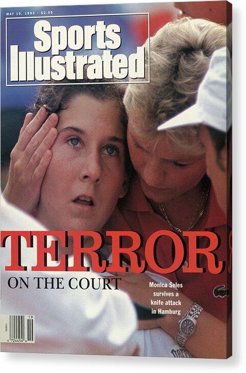 Magazine Cover Acrylic Print featuring the photograph Yugoslavia Monica Seles, 1993 Citizen Cup Sports Illustrated Cover by Sports Illustrated