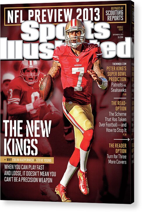 Candlestick Park Acrylic Print featuring the photograph The New Kings 2013 Nfl Football Preview Issue Sports Illustrated Cover by Sports Illustrated