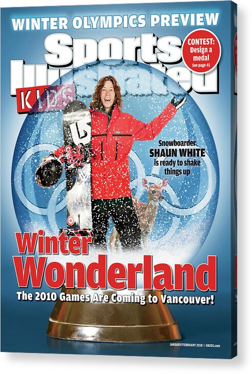 079089085cov Acrylic Print featuring the photograph 2010 Winter Olympics Preview Issue Cover by Sports Illustrated