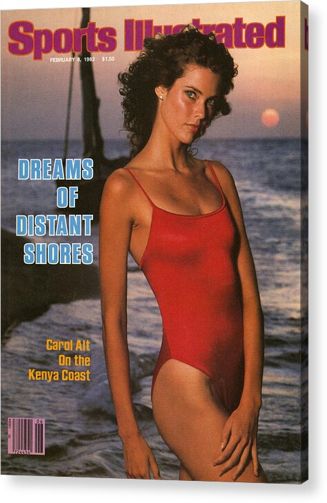 006273413 Acrylic Print featuring the photograph Carol Alt, 1982 Sports Illustrated Swimsuit Issue Cover by Sports Illustrated