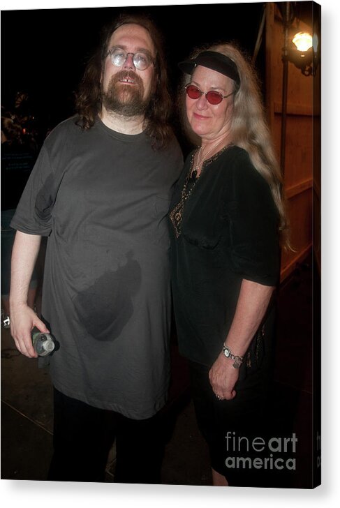 2011 Acrylic Print featuring the photograph Jeff Mattson and Donna Jean Godchaux with Dark Star Orchestra at by David Oppenheimer