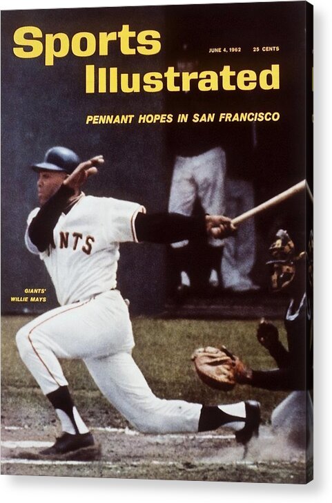 Magazine Cover Acrylic Print featuring the photograph San Francisco Giants Willie Mays... Sports Illustrated Cover by Sports Illustrated