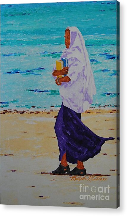 Water Acrylic Print featuring the painting Holding On To Dreams by Art Mantia