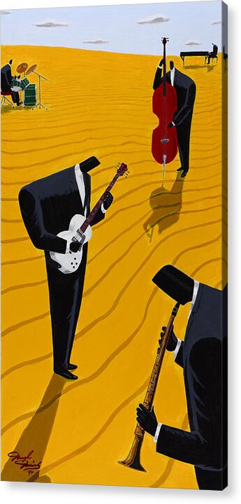 Music Acrylic Print featuring the painting Sound Terrain by Darryl Daniels