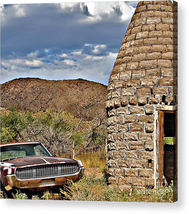  Old Car Acrylic Print featuring the photograph Kiln Sale by Lee Craig