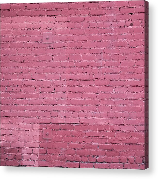 Pink Texture Acrylic Print featuring the photograph KK by Lee Harland