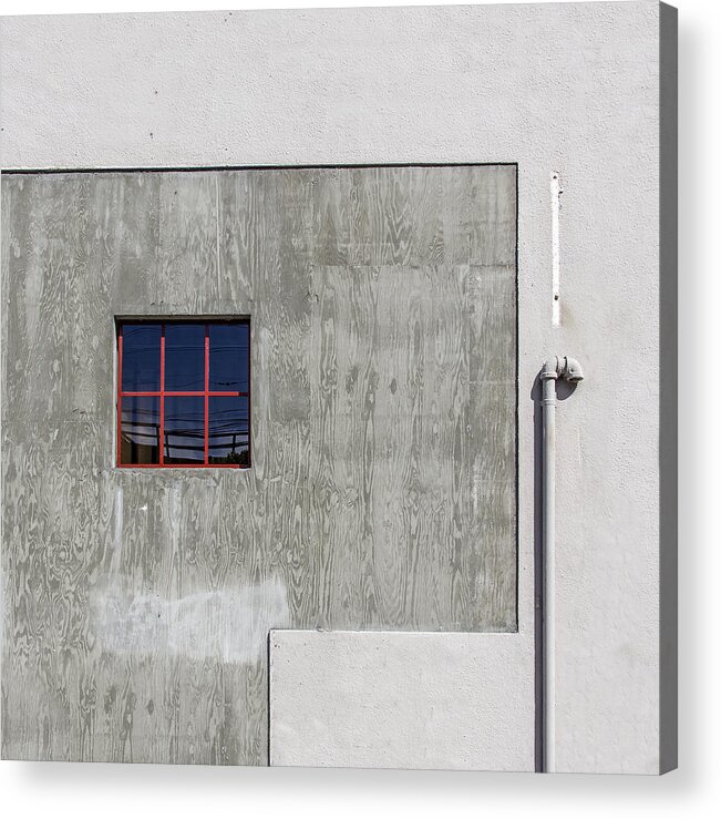 Pipe Acrylic Print featuring the photograph Red Window by Lee Harland
