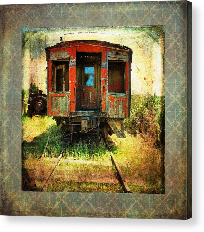 Trains Acrylic Print featuring the photograph The Caboose by Sandra Selle Rodriguez