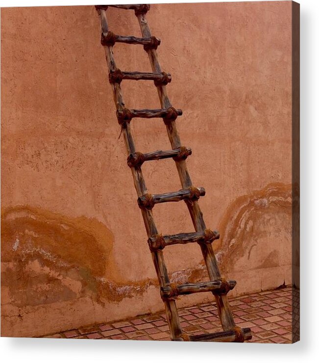 Ladder Acrylic Print featuring the photograph Al Ain Ladder by Barbara Von Pagel