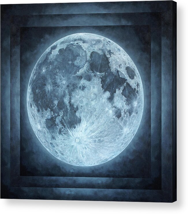 Luna Acrylic Print featuring the mixed media Ancient Echo by Lucy West