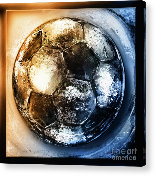 American Youth Soccer Organization Acrylic Print featuring the mixed media Buckminster-2 by Shevon Johnson