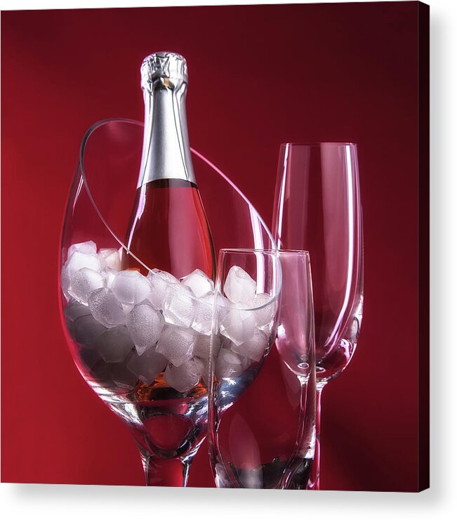 Wine Acrylic Print featuring the photograph Champagne For Two by Tom Mc Nemar