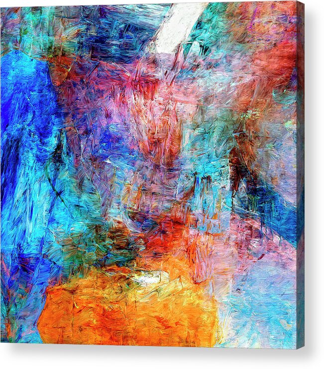 Abstract Acrylic Print featuring the painting Convergence by Dominic Piperata